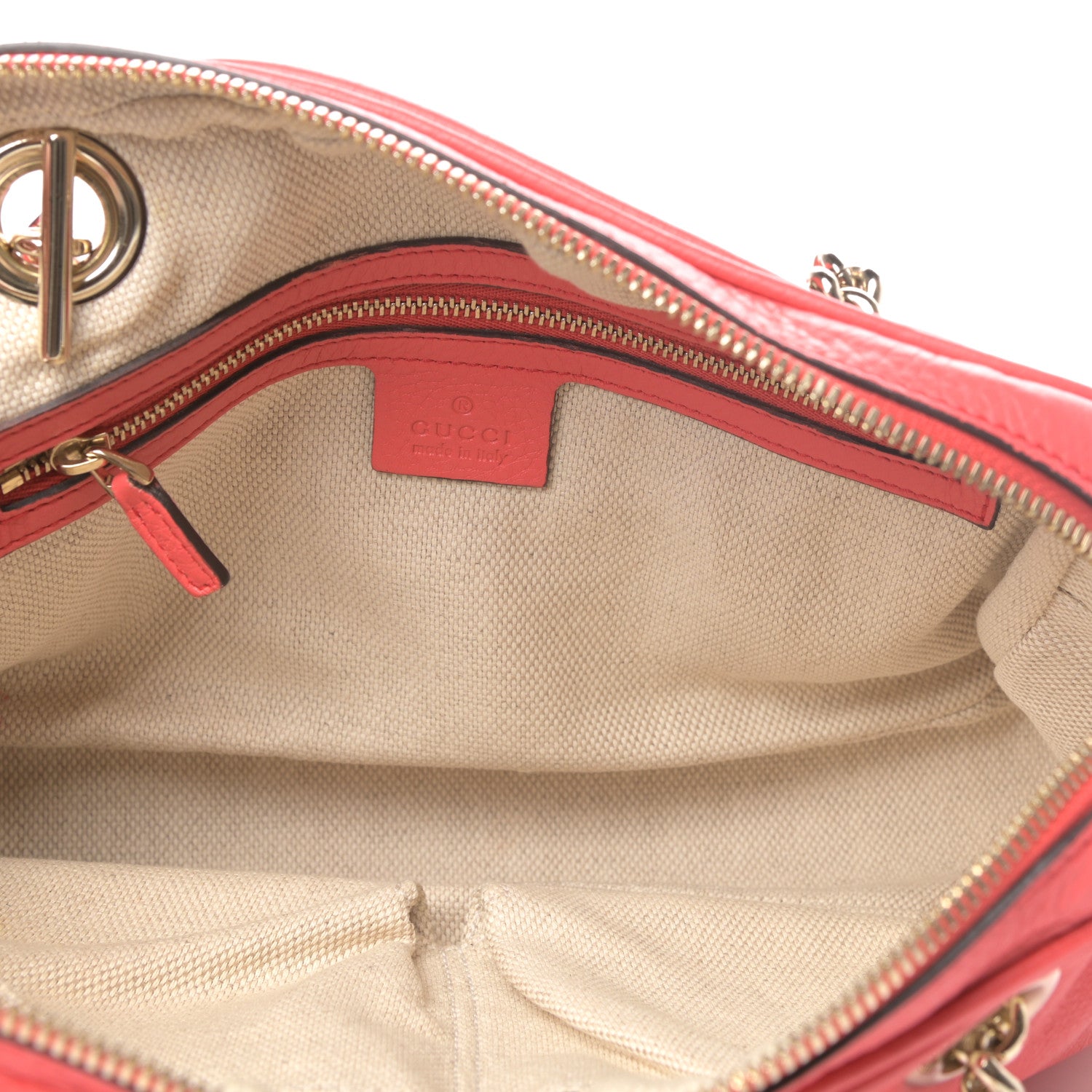 Gucci Pebbled Calfskin Small Soho Bowler Begonia Pink 5 of 10
