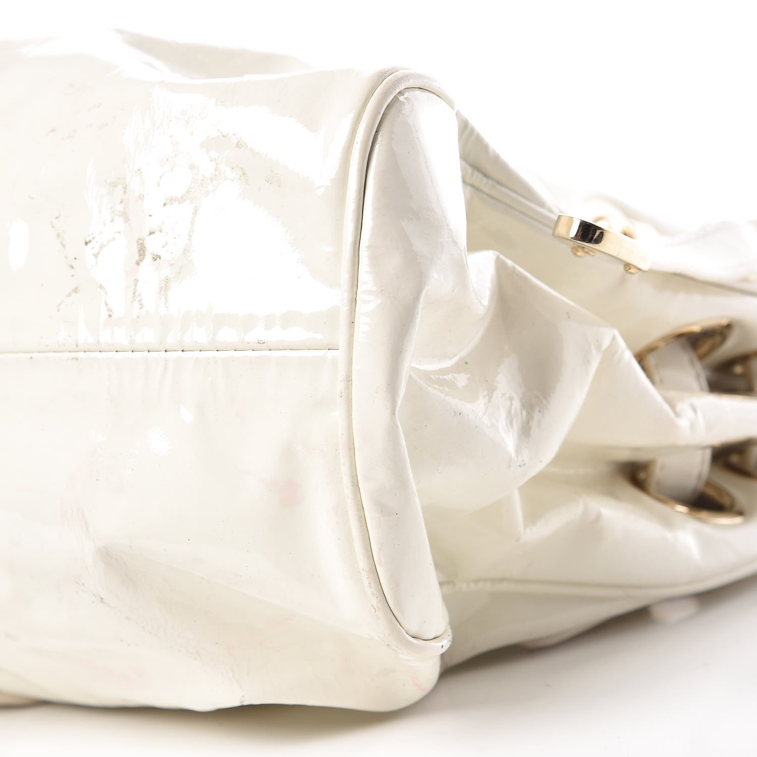 Jimmy Choo Patent Riki Bag White 11 of 21