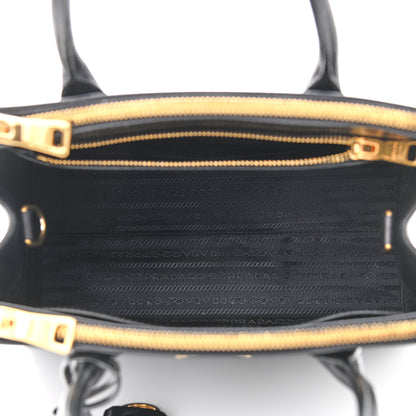 Prada Saffiano City Calfskin Small Esplanade Tote Black 5 of 13