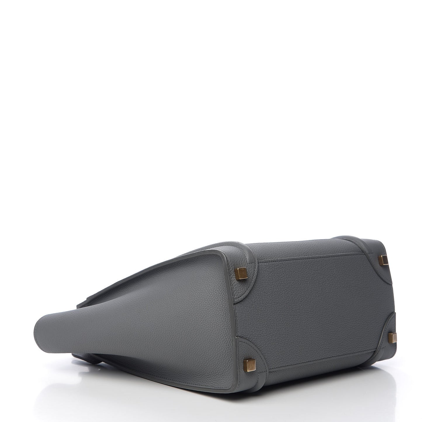 Baby Drummed Calfskin Micro Luggage Kohl