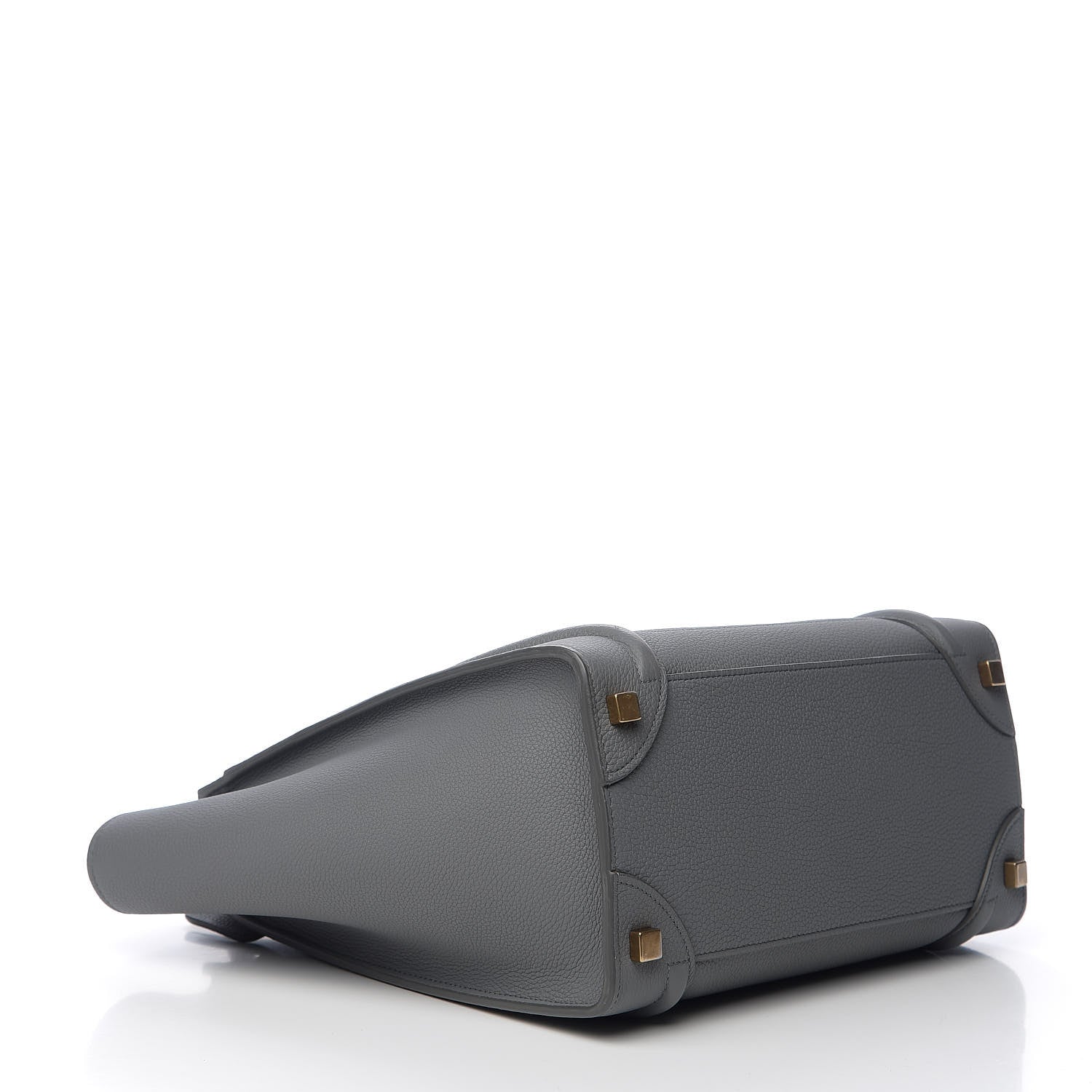 Celine Baby Drummed Calfskin Micro Luggage Kohl 3 of 8