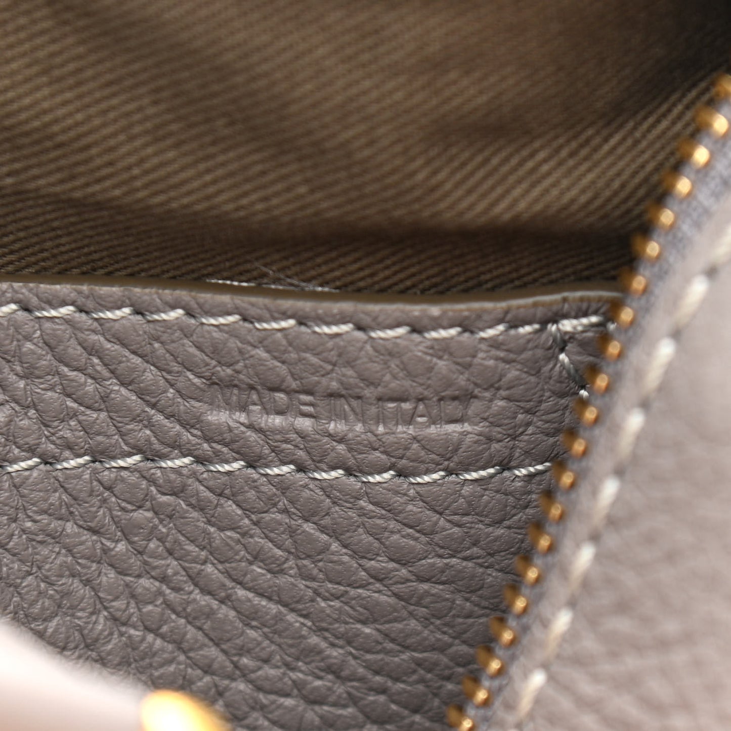 Calfskin Mini Marcie Satchel Cashmere Grey