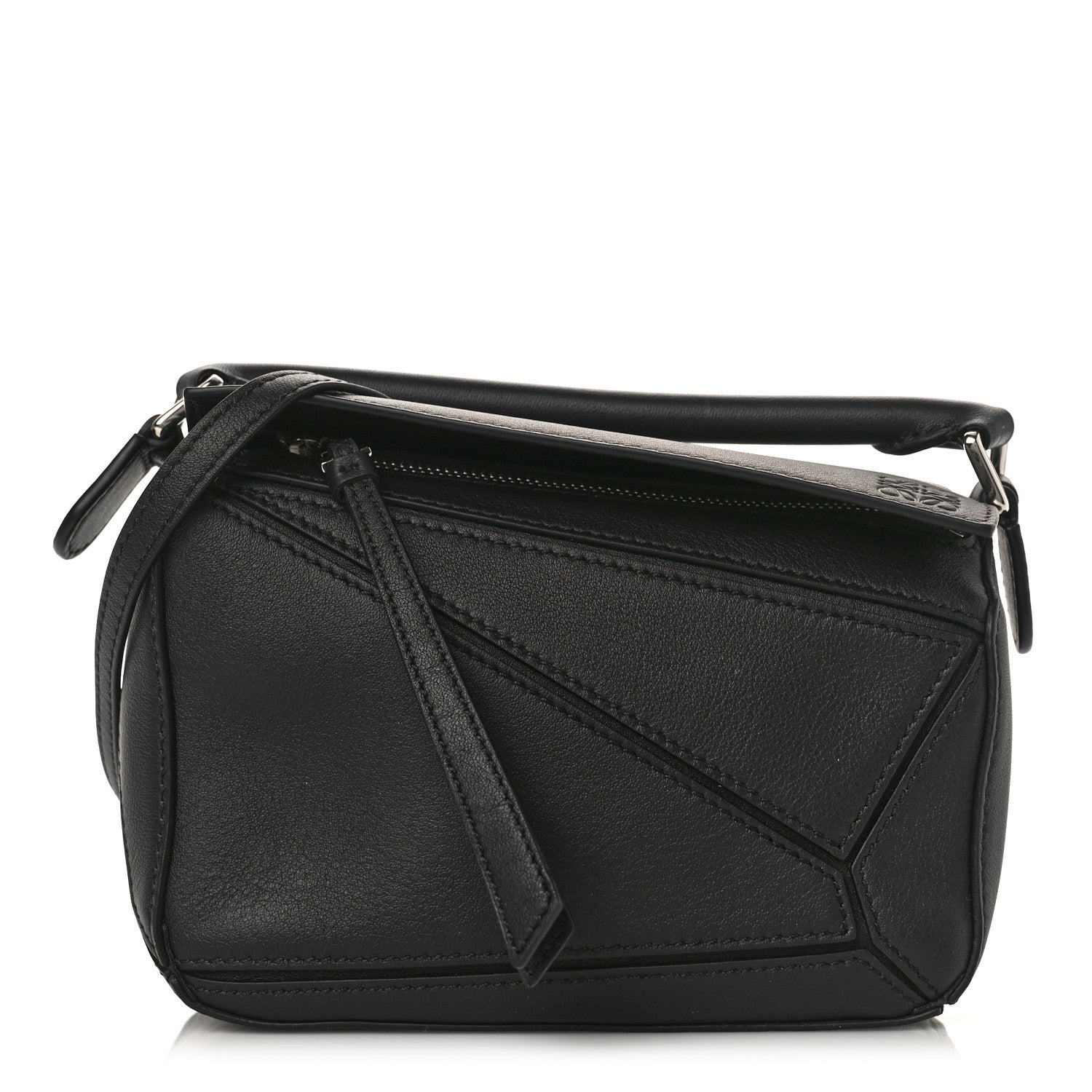 Loewe Calfskin Mini Puzzle Bag Black 1 of 8