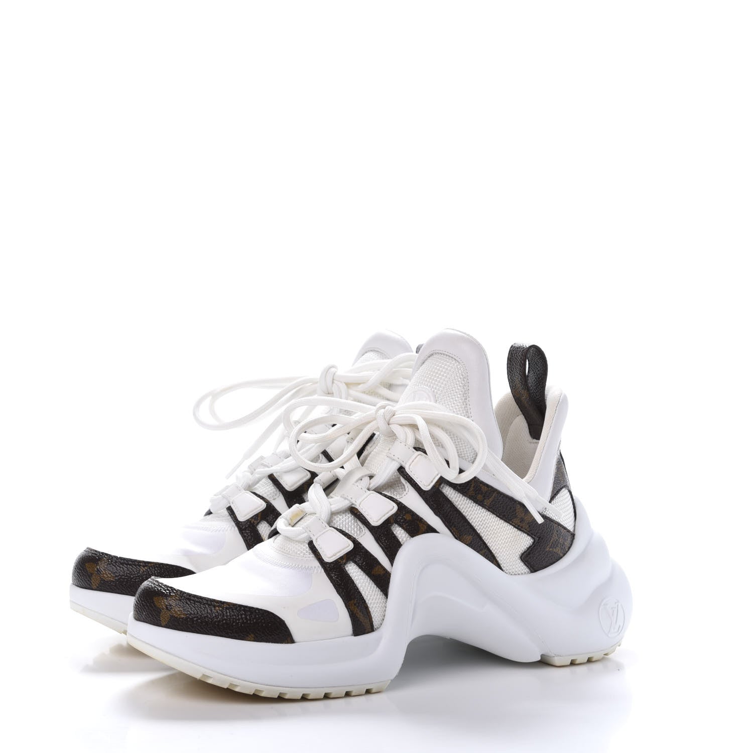 Louis Vuitton Patent Monogram LV Archlight Sneakers 37 White 3 of 12
