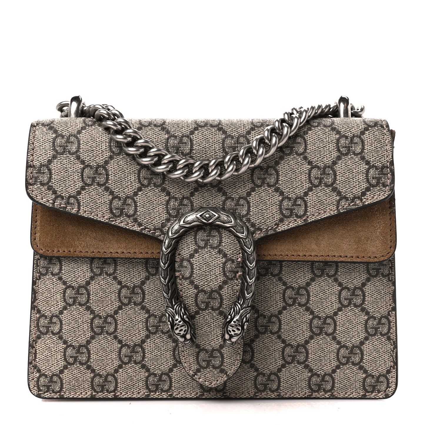 GG Supreme Monogram Mini Dionysus Shoulder Bag Taupe