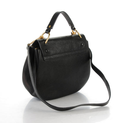 Chloe Grained Lambskin Large Drew Shoulder Bag Black 3 of 8