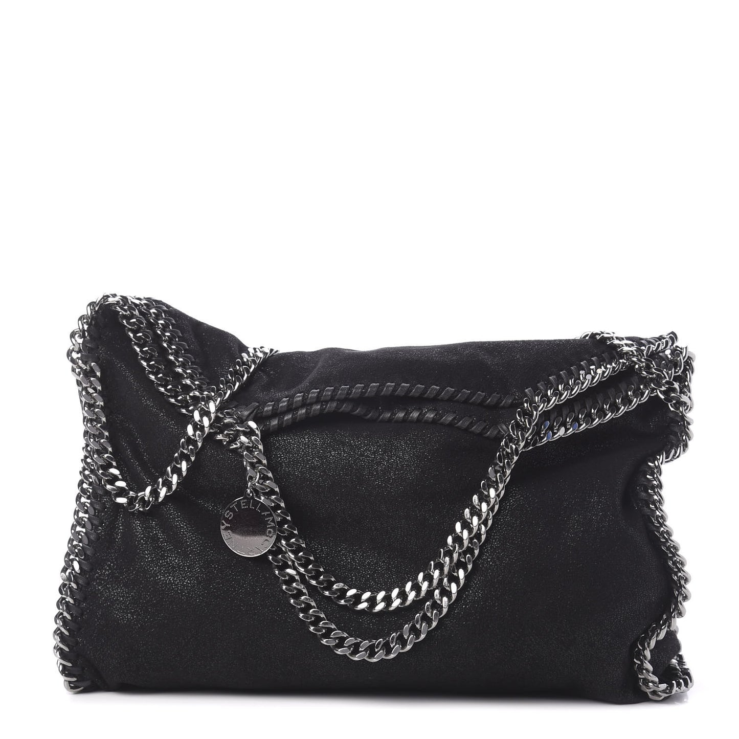 Shaggy Deer Falabella Fold Over Tote Black