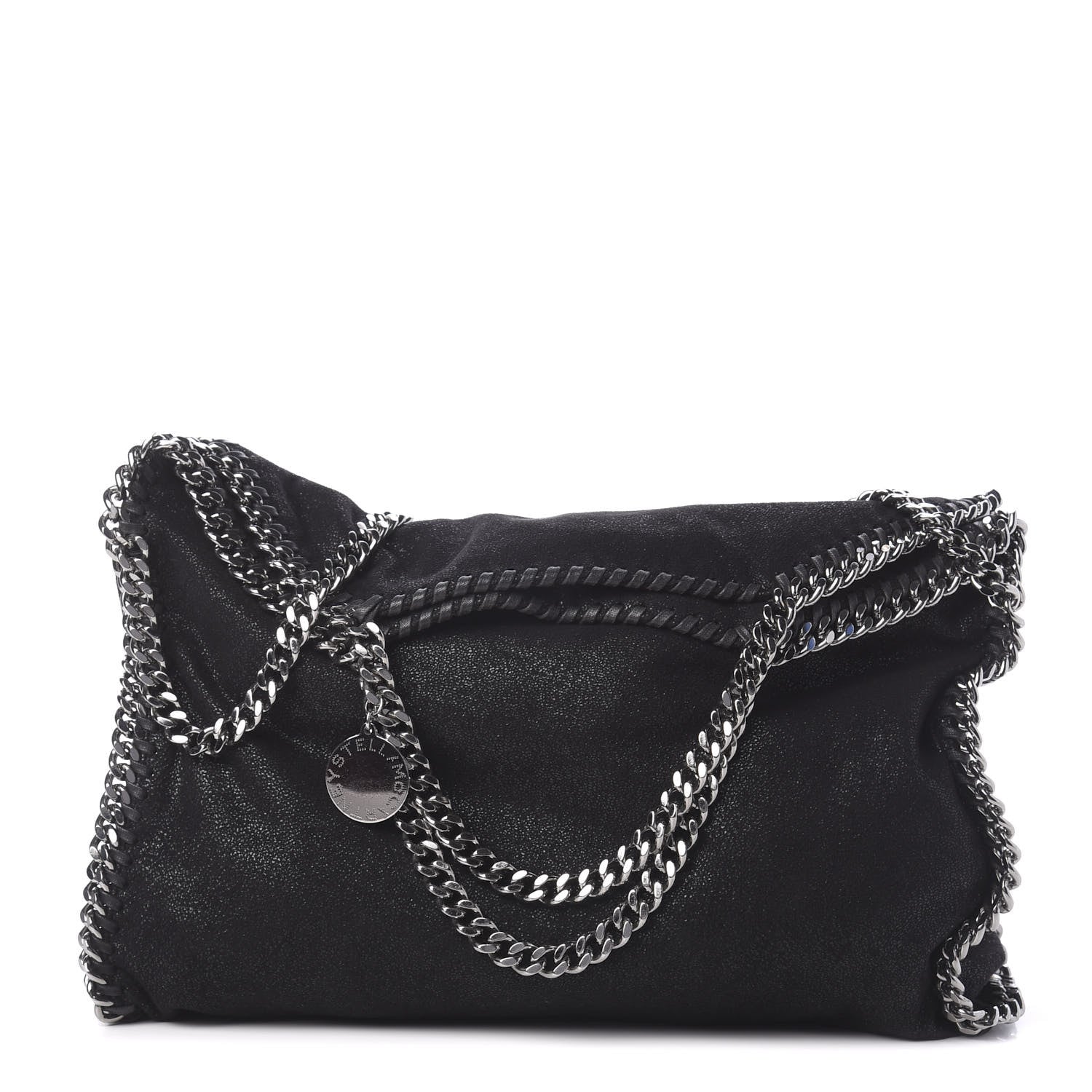 Stella McCartney Shaggy Deer Falabella Fold Over Tote Black 1 of 9
