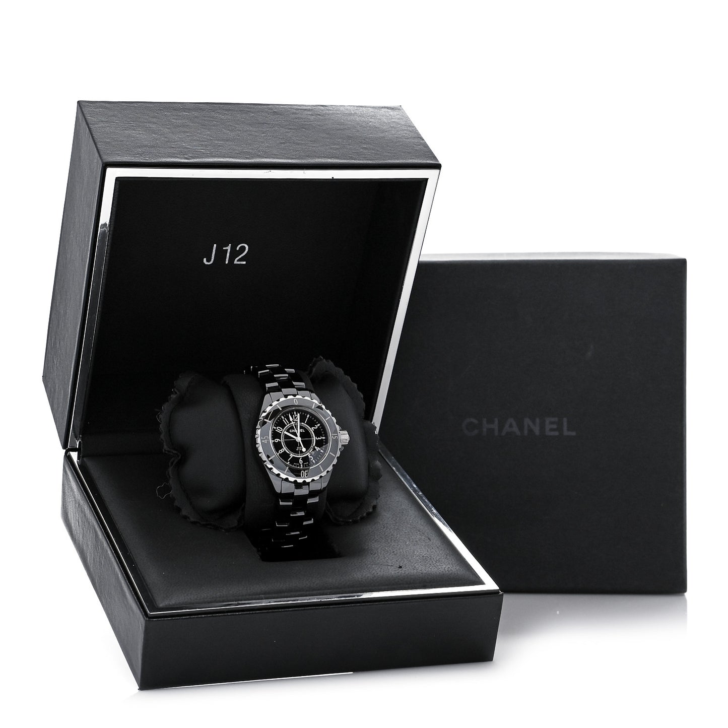 Stainless Steel Ceramic 33mm J12 Quartz Watch Black