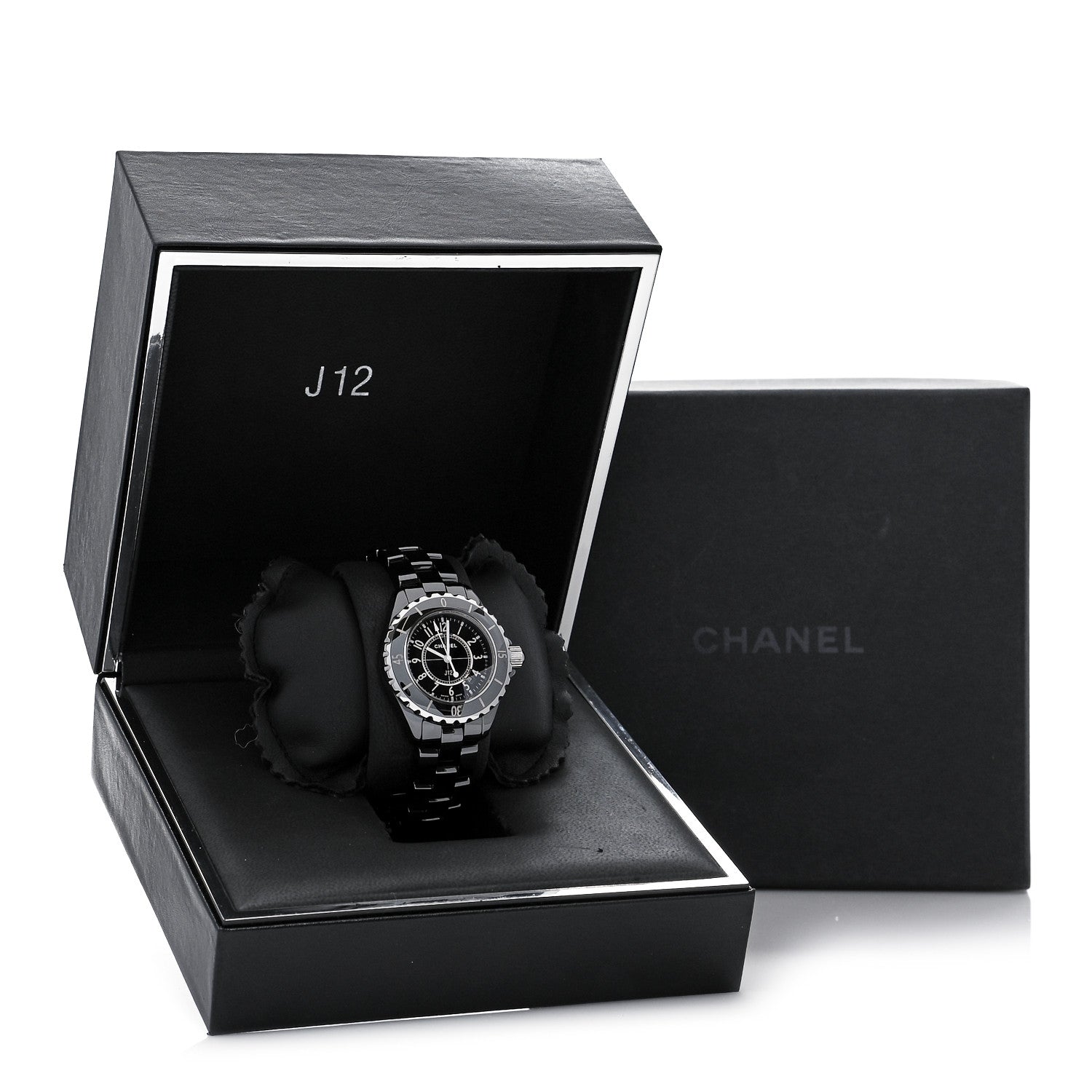Chanel Stainless Steel Ceramic 33mm J12 Quartz Watch Black 5 of 5