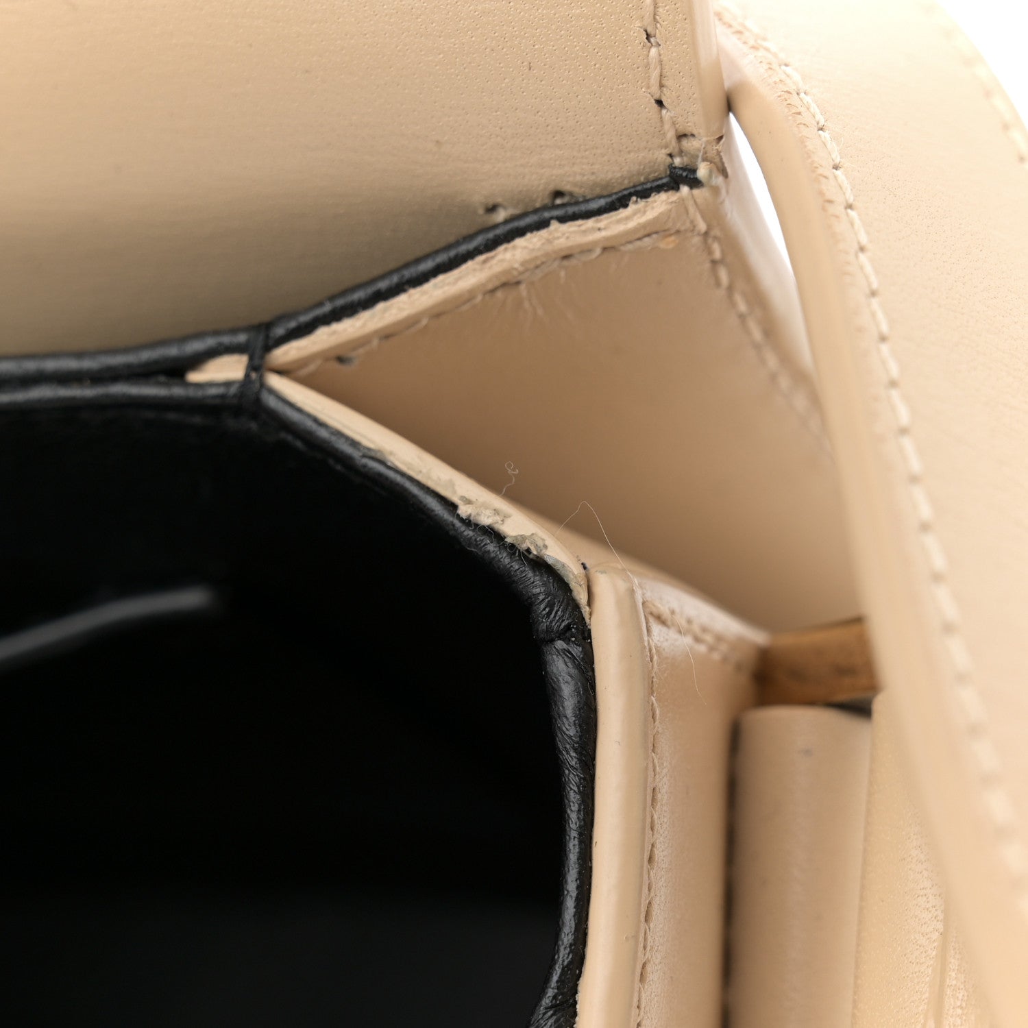 Saint Laurent Smooth Calfskin Small Solferino Satchel Ivory Natural 11 of 14