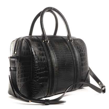 Givenchy Calfskin Crocodile Embossed Medium Lucrezia Black 3 of 8