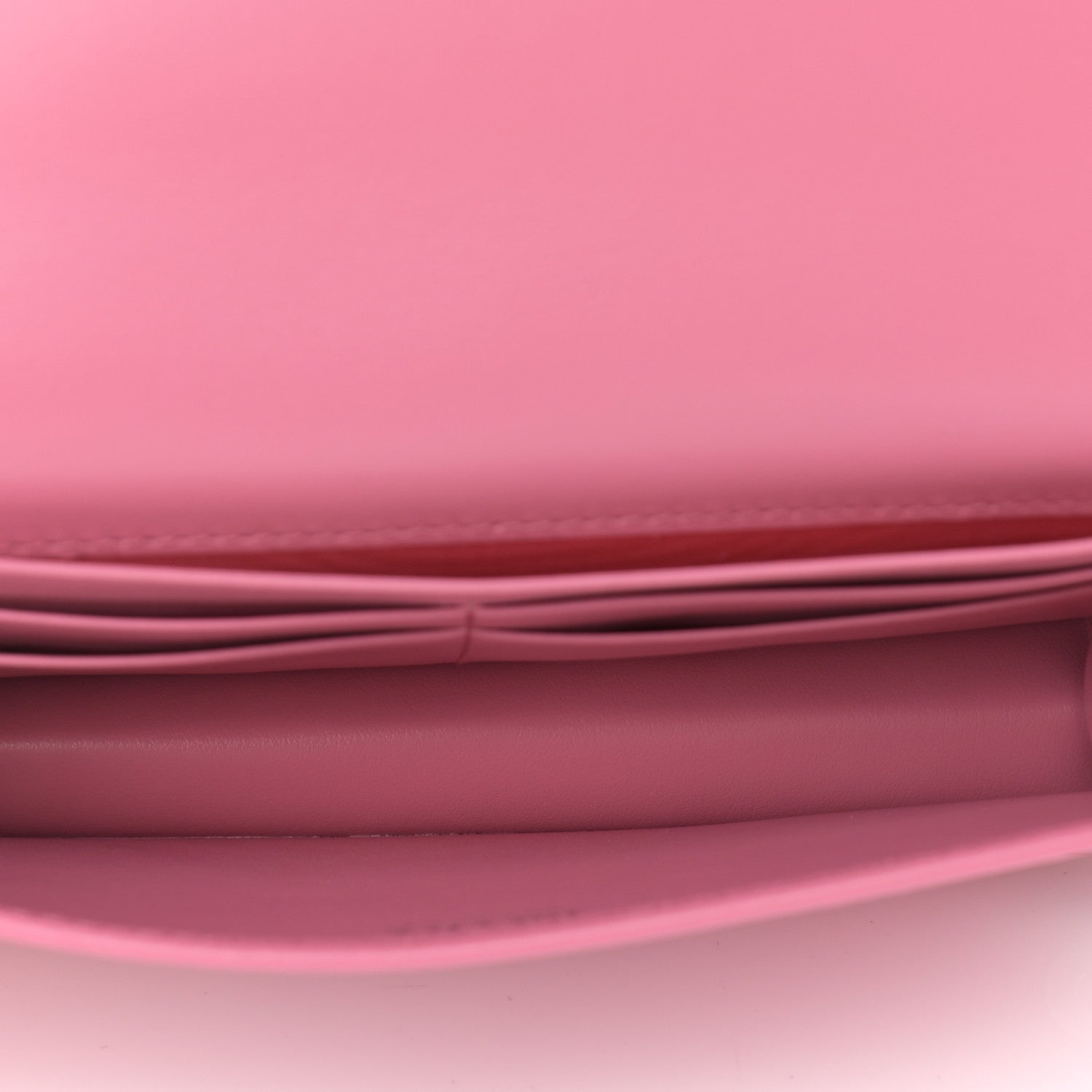 Prada Soft Calfskin Impunture Diagramme Chain Wallet Begonia 5 of 11