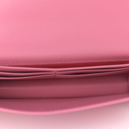 Prada Soft Calfskin Impunture Diagramme Chain Wallet Begonia 5 of 11