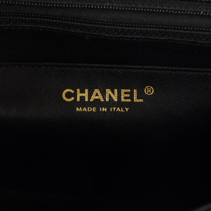 Chanel Caviar Quilted Jumbo Single Flap Black 6 of 8