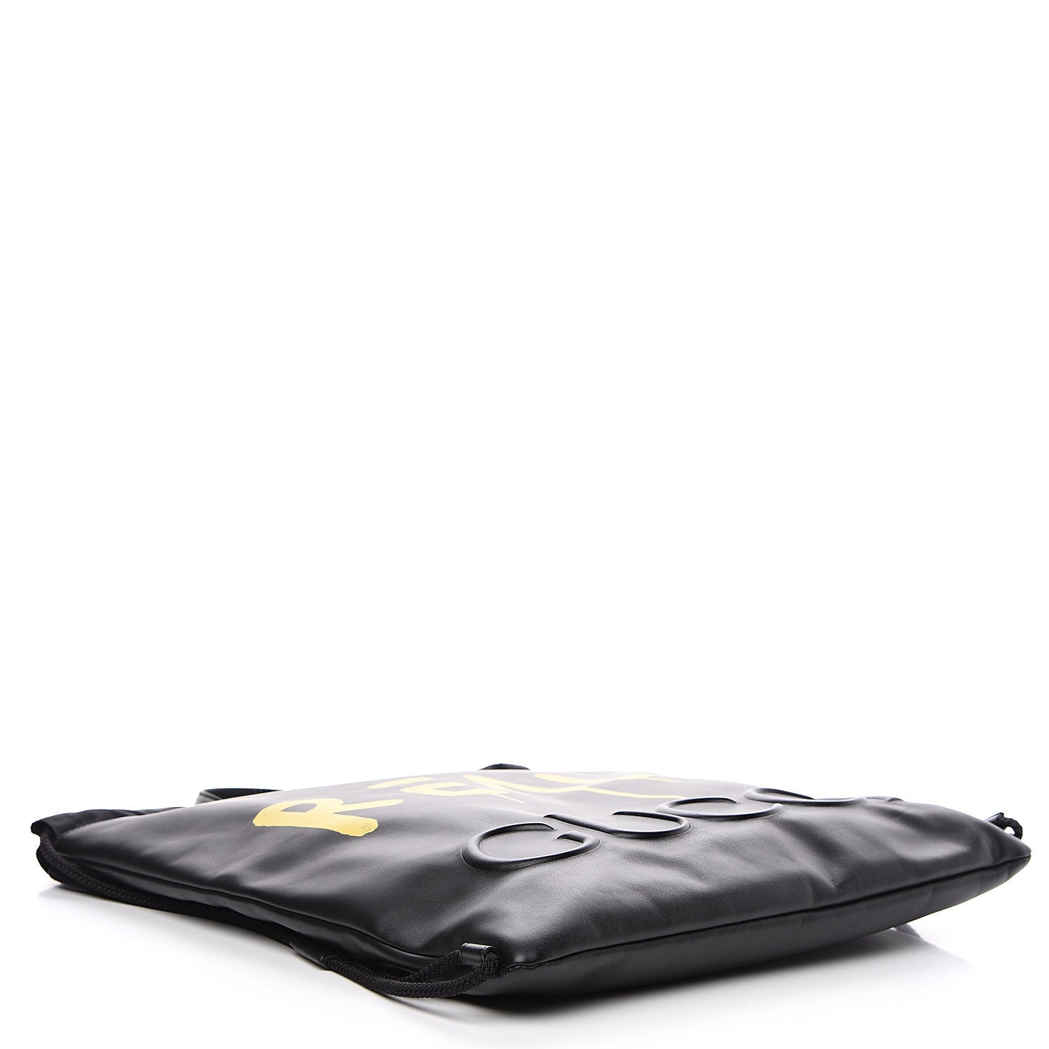 Gucci Calfskin Small GucciGhost Drawstring Backpack Black 3 of 10