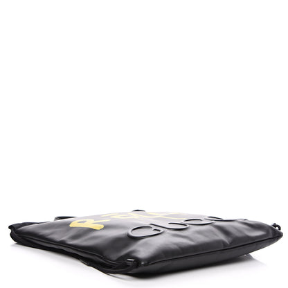 Gucci Calfskin Small GucciGhost Drawstring Backpack Black 3 of 10