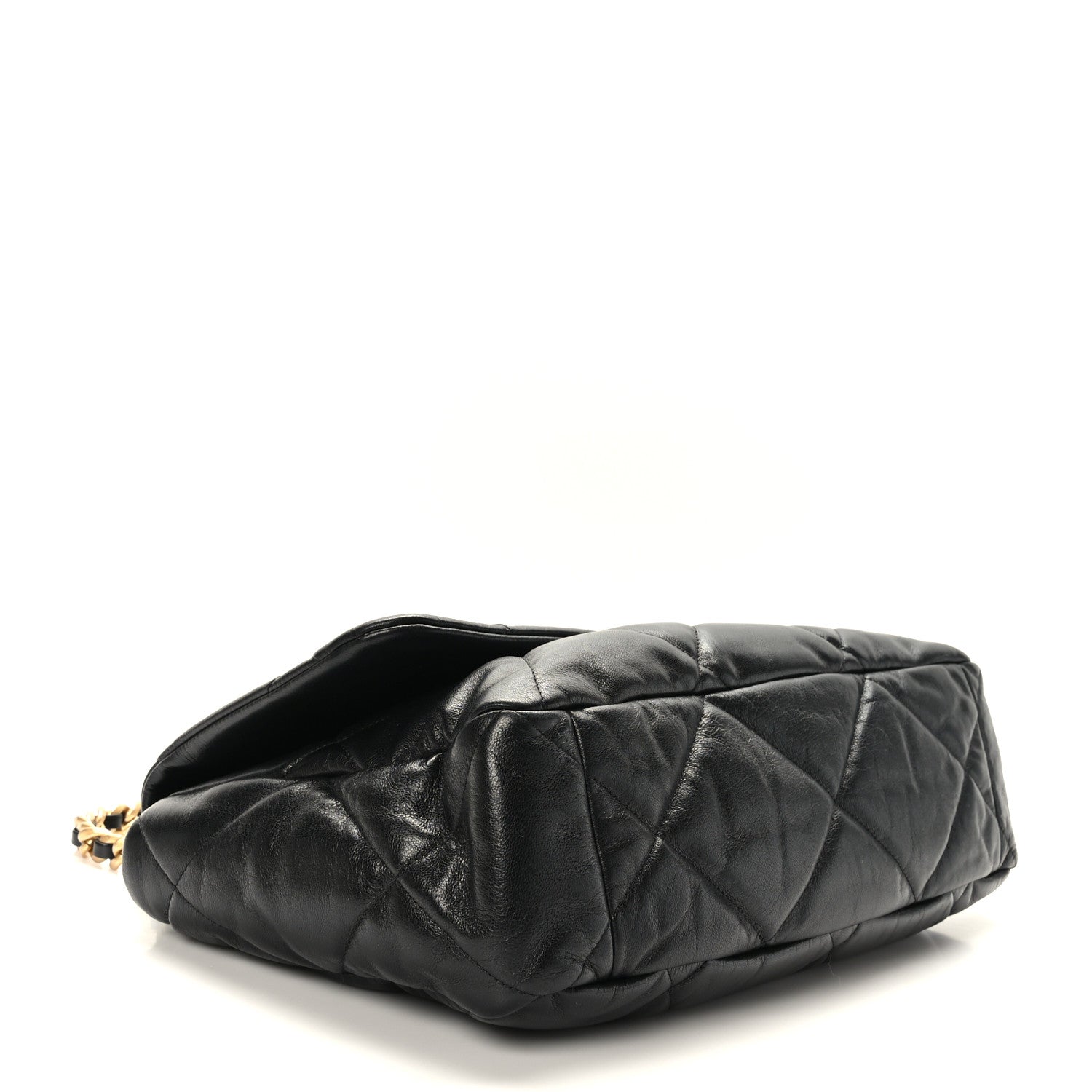 Chanel Lambskin Quilted Maxi Chanel 19 Flap Black 4 of 9