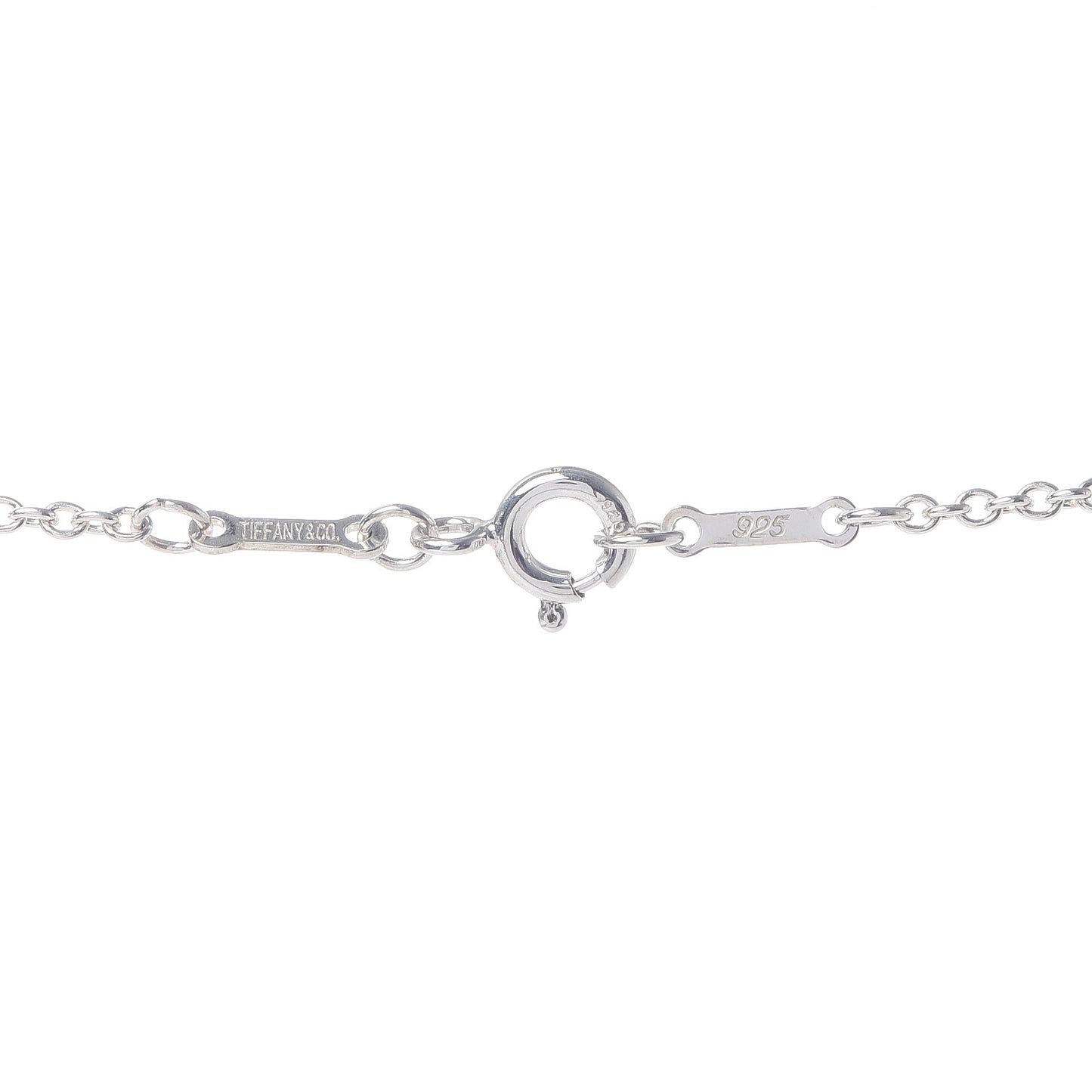 Sterling Silver 27mm Elsa Peretti Open Heart Pendant Necklace