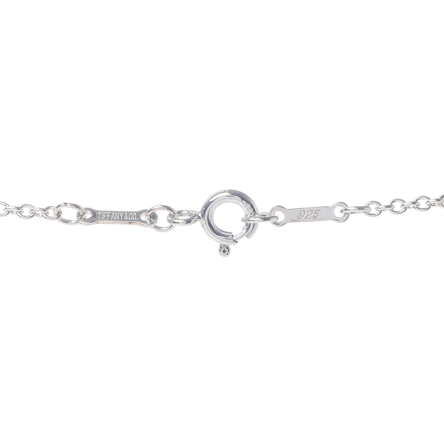 Tiffany Sterling Silver 27mm Elsa Peretti Open Heart Pendant Necklace 4 of 5