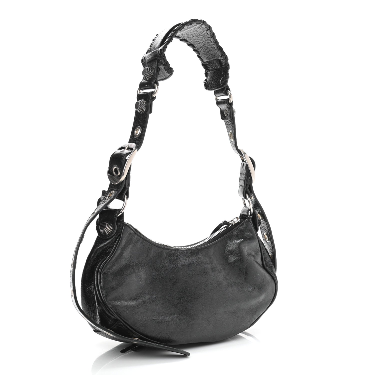 Balenciaga Agneau Arena Le Cagole Shoulder Bag XS Black 4 of 11