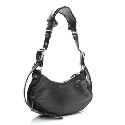 Balenciaga Agneau Arena Le Cagole Shoulder Bag XS Black 4 of 11
