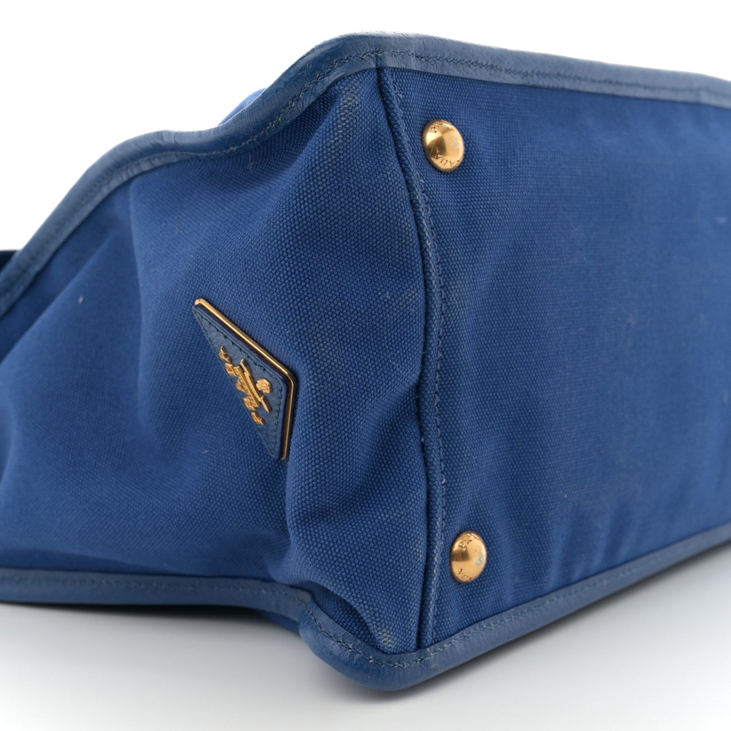 Prada Canapa Cinghiale Flap Tote Royal 8 of 13