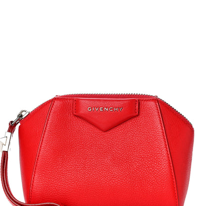 Givenchy Sugar Goatskin Small Antigona Beauty Wristlet Red 9 of 14