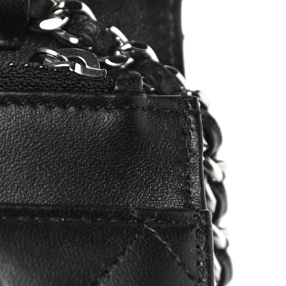 Chanel Lambskin Quilted Wallet On Chain WOC Black 13 of 31