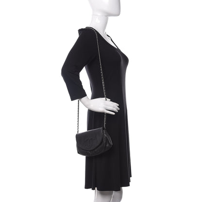 Chanel Caviar Half Moon Wallet On Chain WOC Black 2 of 12
