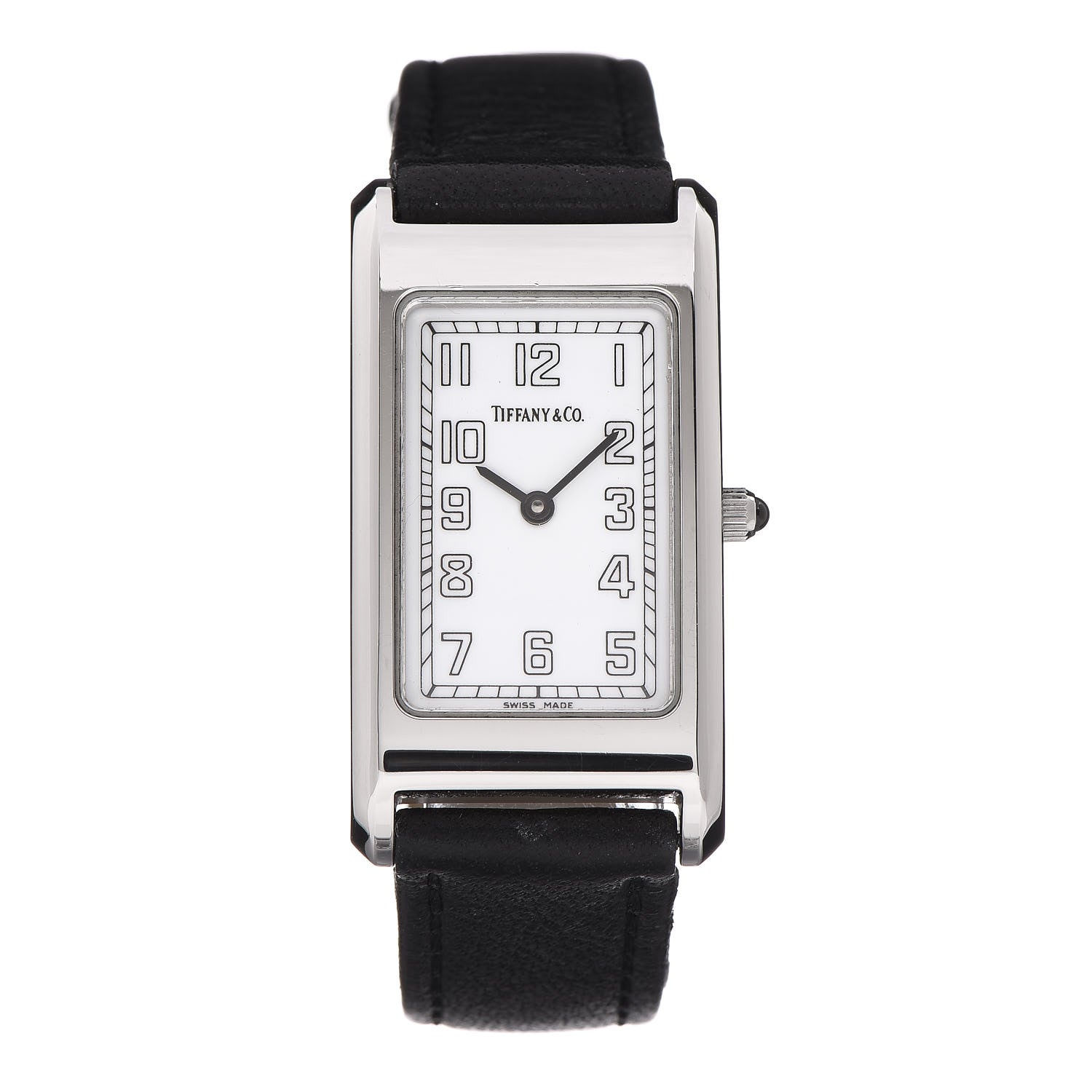 Tiffany Stainless Steel Calfskin 20mm Classic Quartz Watch 1 of 9