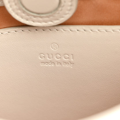Gucci Calfskin Horsebit Slim Shoulder Bag White 6 of 10