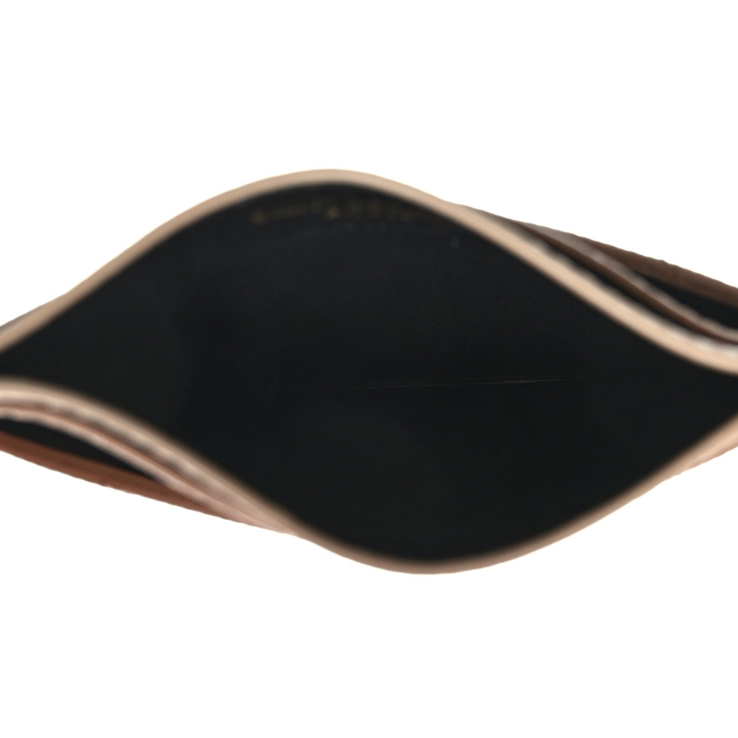 Saint Laurent Grain De Poudre Matelasse Chevron Monogram Credit Card Case Cork 4 of 6