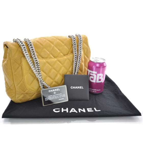 Chanel Glazed Lambskin Jumbo Flap Mango 3 of 13
