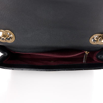 Chanel Patent Goatskin Quilted Medium CC Eyelet Flap Black 5 of 12