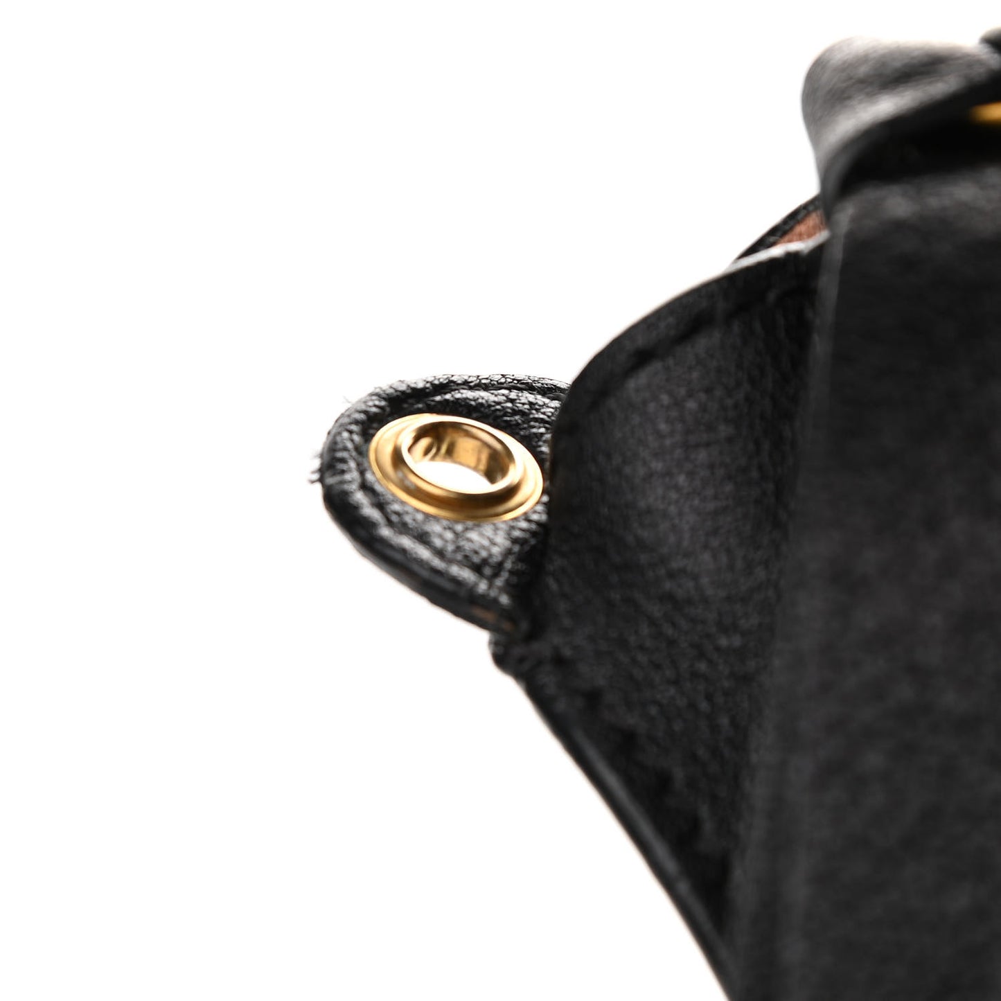 Calfskin Perforated Medium Marcie Satchel Black