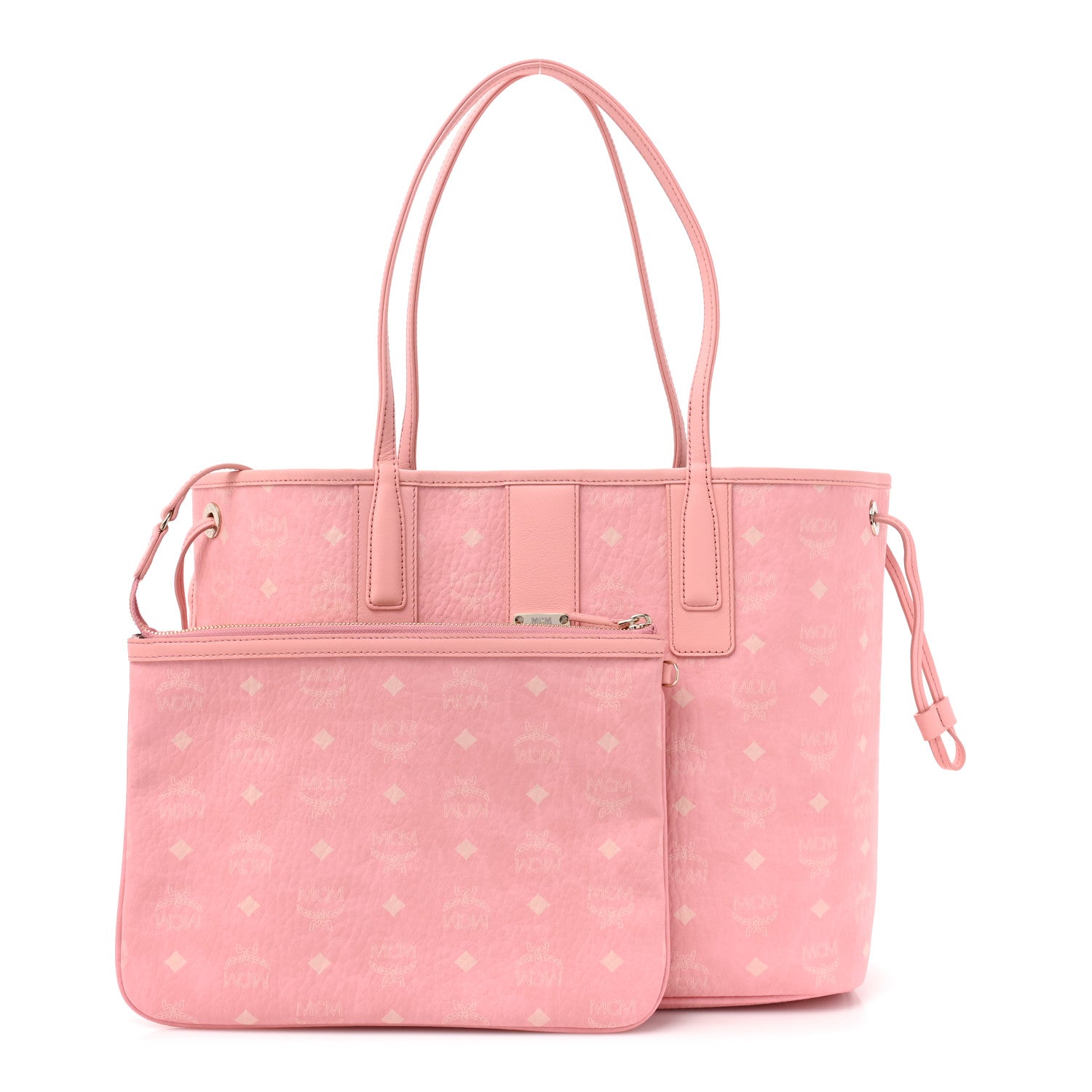 MCM Visetos Medium Liz Reversible Shopper Tote Pink 3 of 15