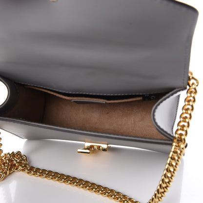 Gucci Calfskin Mini Sylvie Chain Shoulder Bag Deep Grey 6 of 9
