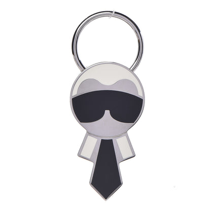 Fendi Metal Karlito Mirror Bag Charm Silver 1 of 5