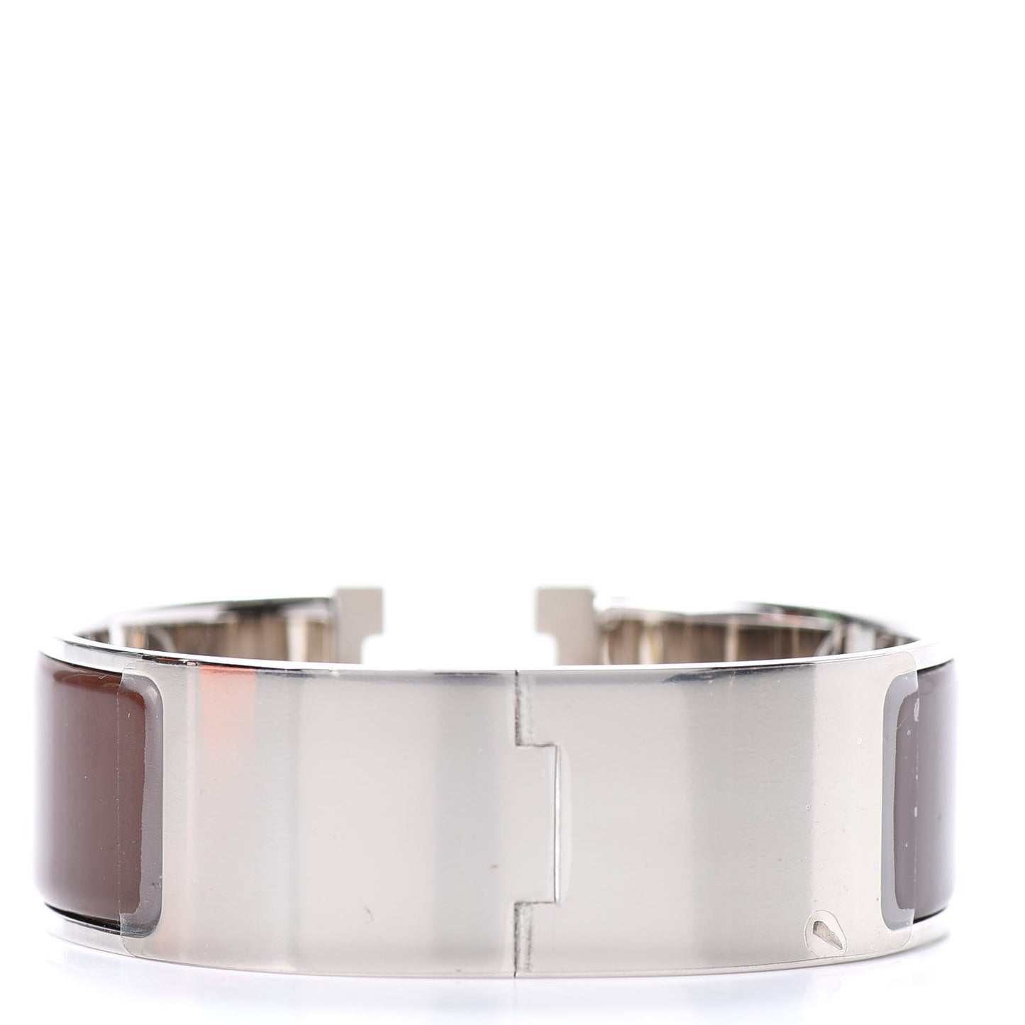 Enamel Wide Clic Clac H Bracelet PM Moka