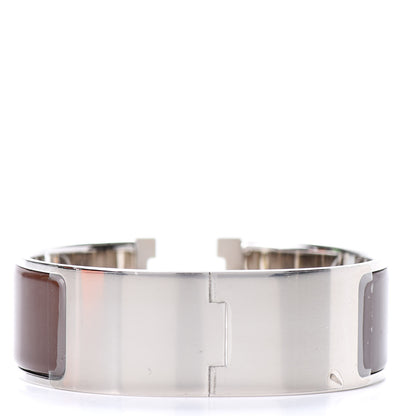 Hermes Enamel Wide Clic Clac H Bracelet PM Moka 3 of 5