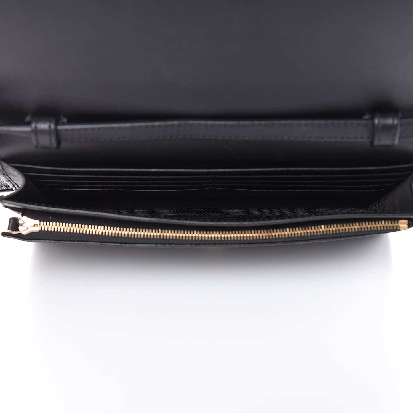 Microguccissima Crossbody Wallet Black