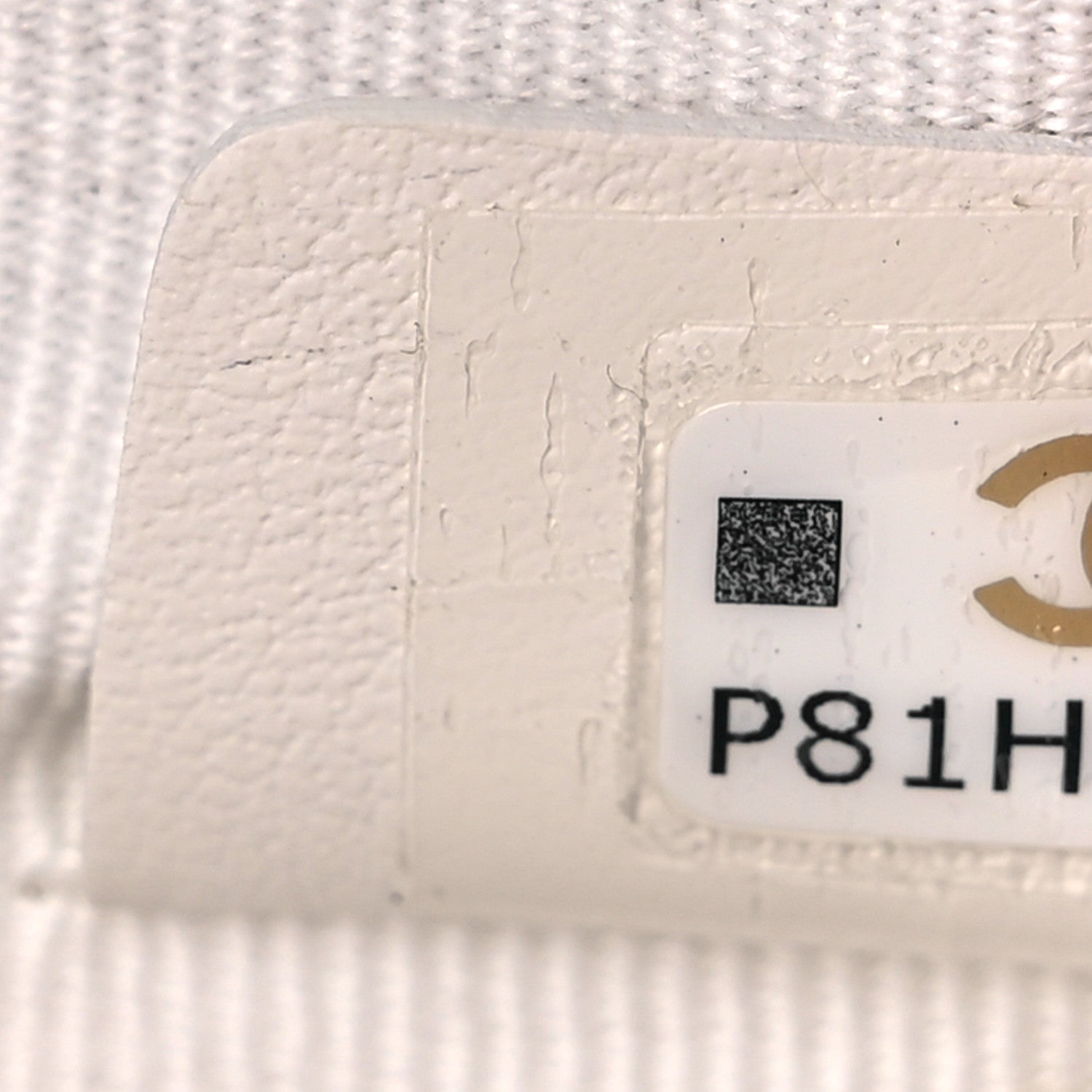 Chanel Lambskin Quilted Chanel 19 Zip Card Holder Wallet White 7 of 11
