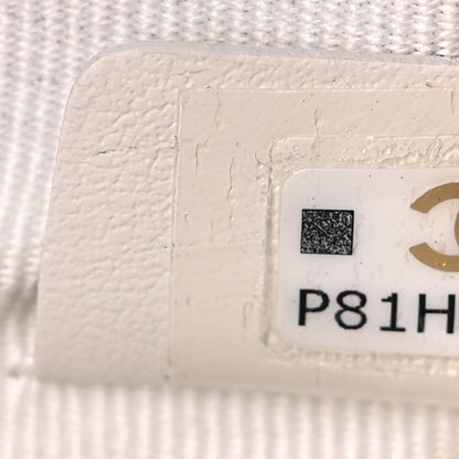 Chanel Lambskin Quilted Chanel 19 Zip Card Holder Wallet White 7 of 11