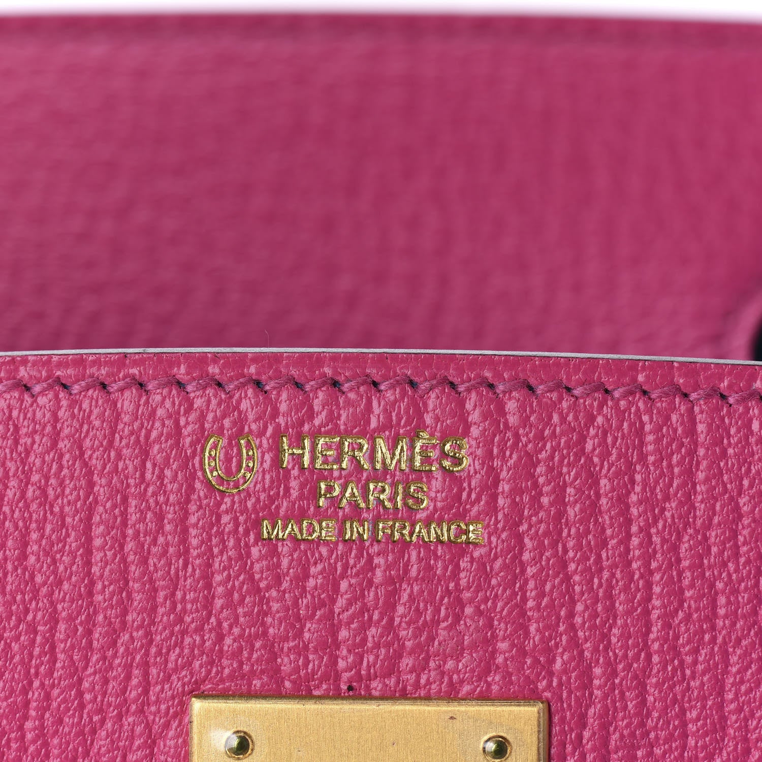 Hermes Chevre Mysore Horseshoe Birkin 30 Rose Shocking Celeste 17 of 34