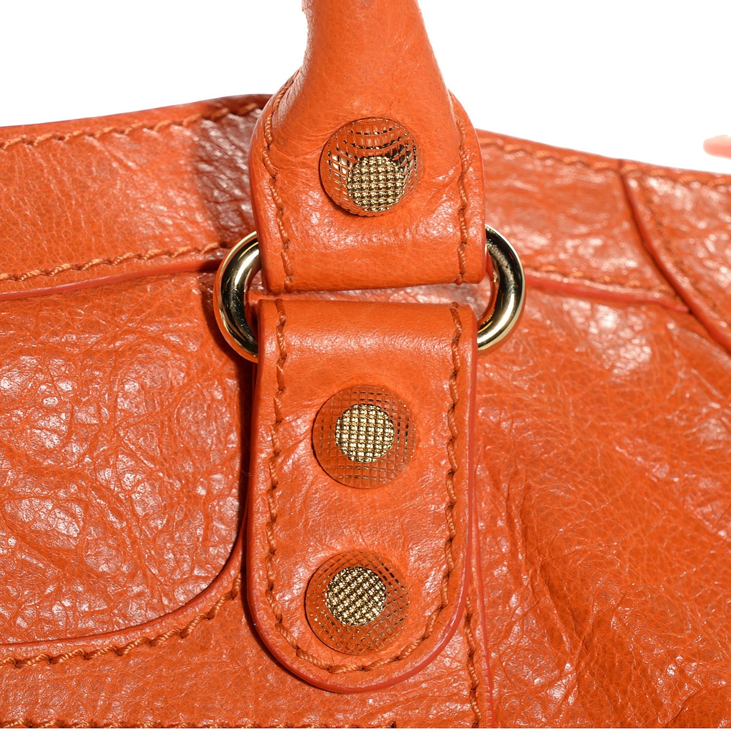 Balenciaga Agneau Giant 12 Gold Hardware City Tangerine 10 of 13