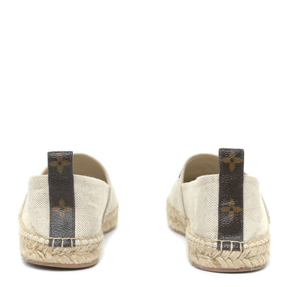 Louis Vuitton Canvas Seashore Espadrille Flats 39 Ecru 5 of 12