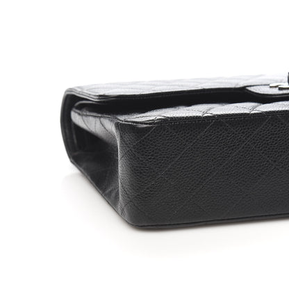 Chanel Caviar Quilted Medium Double Flap Black 9 of 12