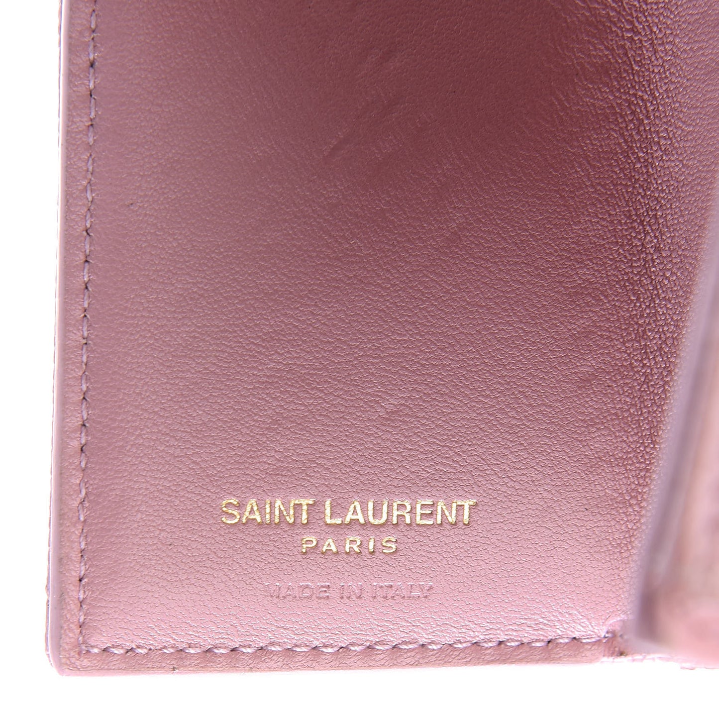 Grain De Poudre Matelasse Chevron Monogram Tiny Wallet Tender Pink