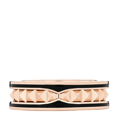 Bulgari 18K Rose Gold Black Ceramic B.Zero1 Rock One-Band Ring 60 9.25 3 of 5